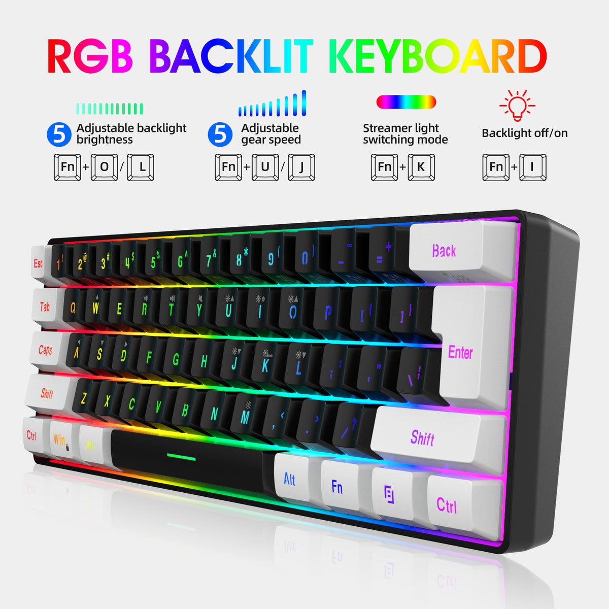 61-Key RGB Keyboard & Mouse Set