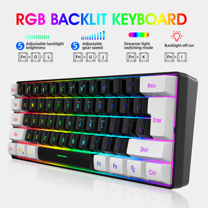 61-Key RGB Keyboard & Mouse Set