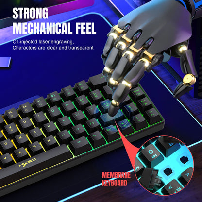 68-Key Compact RGB Gaming Keyboard