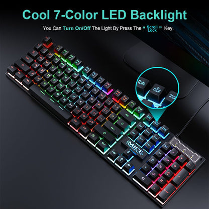 AN-300 Rainbow Keyboard & Mouse Combo
