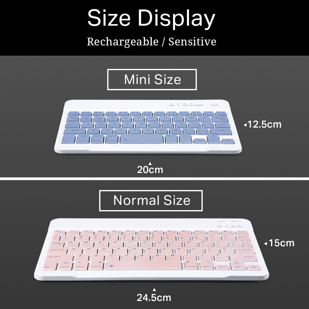 Mini Bluetooth Keyboard for Tablets & Phones
