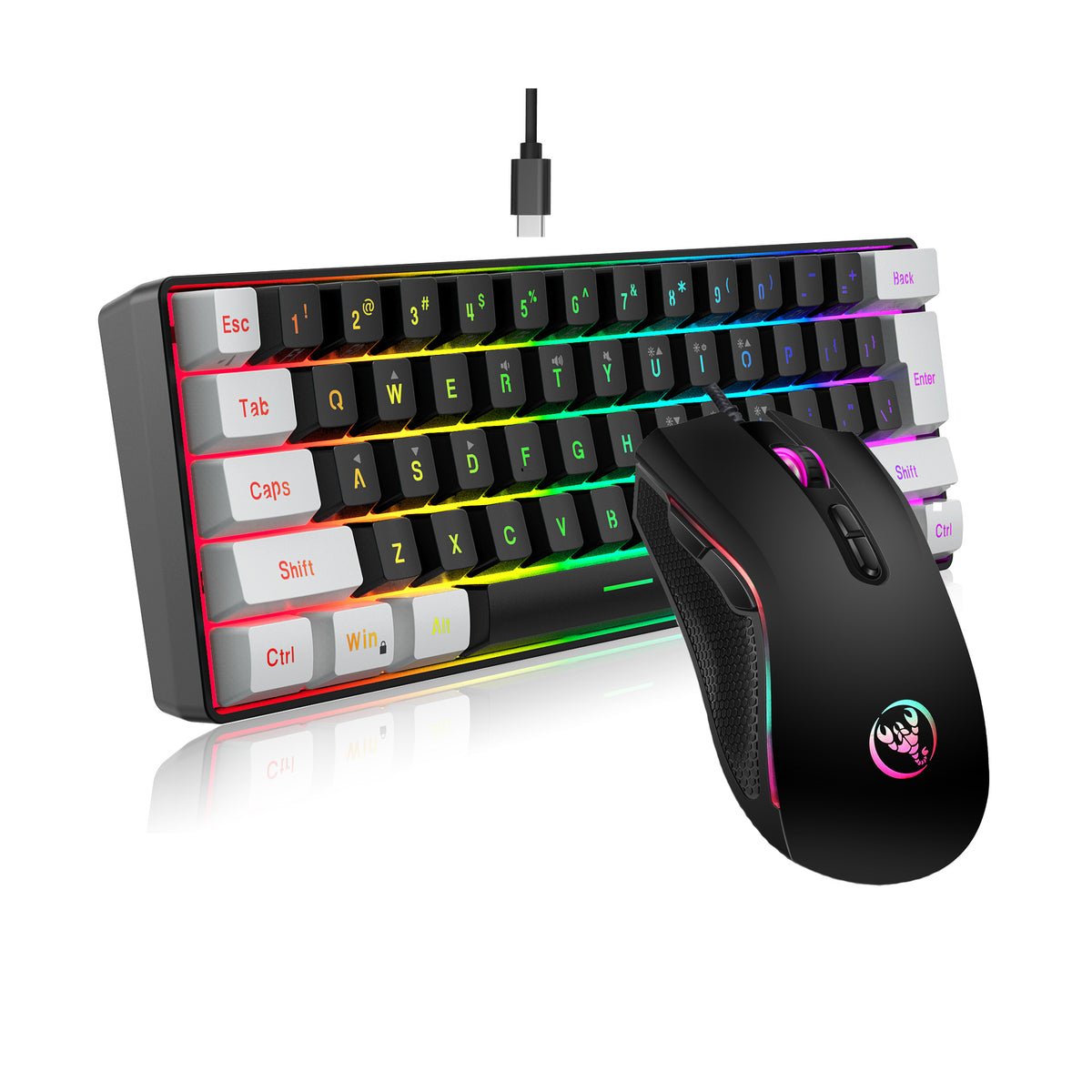 61-Key RGB Keyboard & Mouse Set