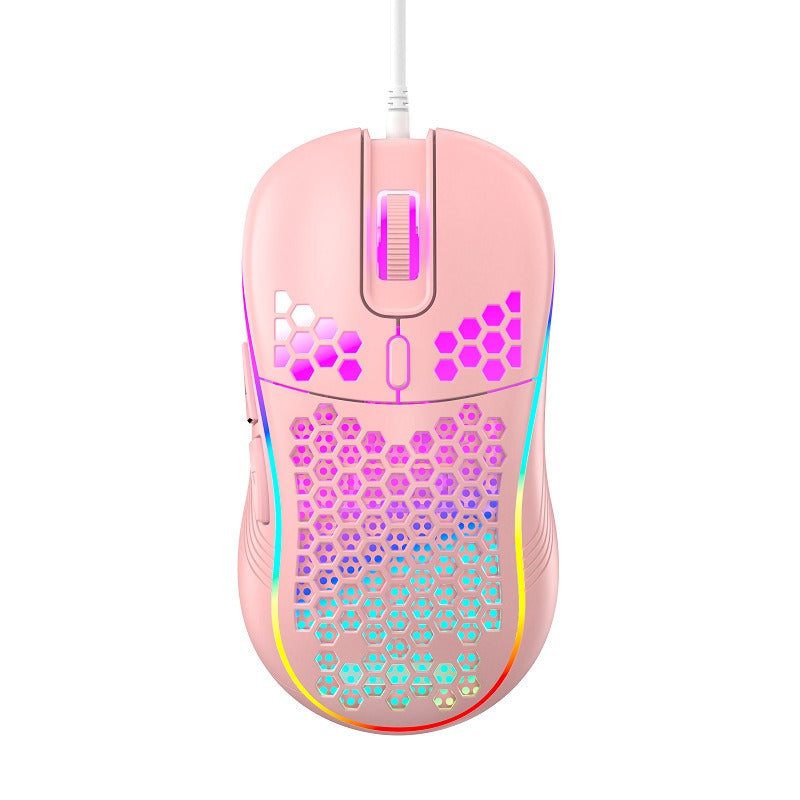 Lightweight Honeycomb RGB Gaming Mouse