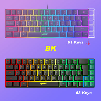 68-Key Compact RGB Gaming Keyboard