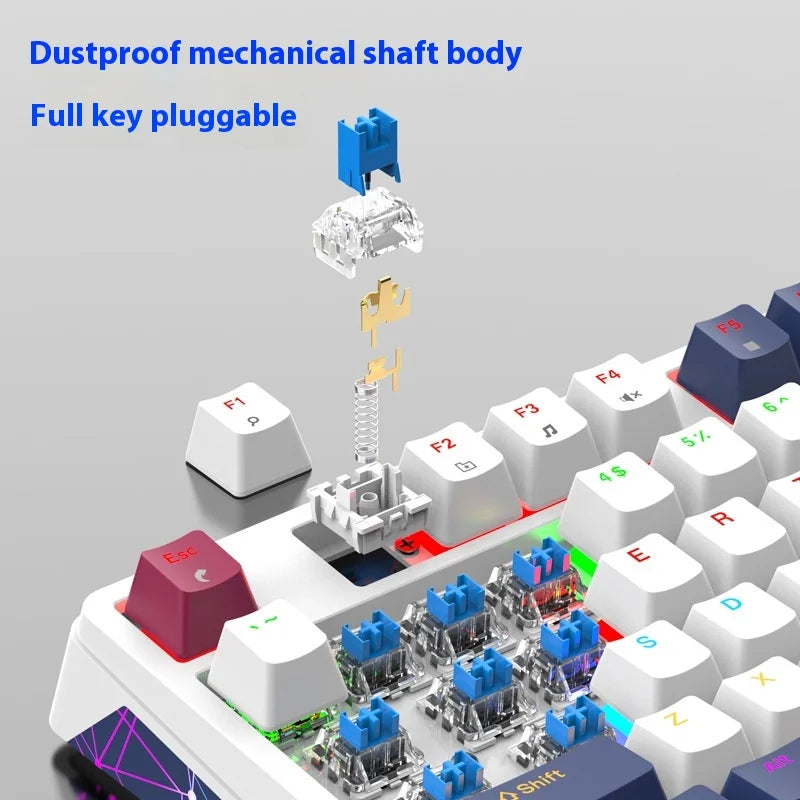XUNFOX K85 Hot-Swappable Mechanical Keyboard
