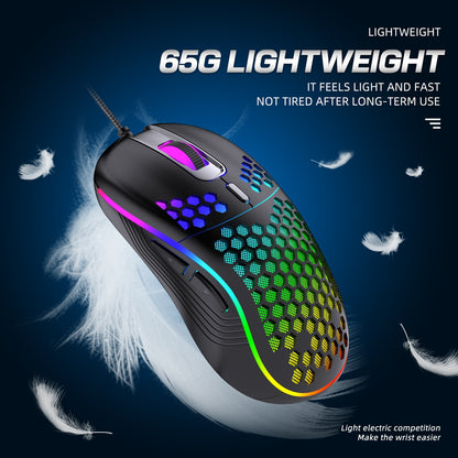 Lightweight Honeycomb RGB Gaming Mouse