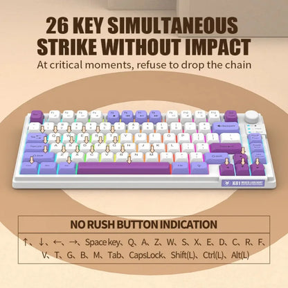 K81 Three-Tone RGB Gaming Keyboard
