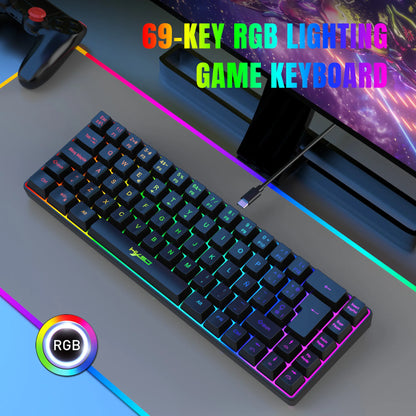 HXSJ V200 Compact RGB Gaming Keyboard (Type-C)