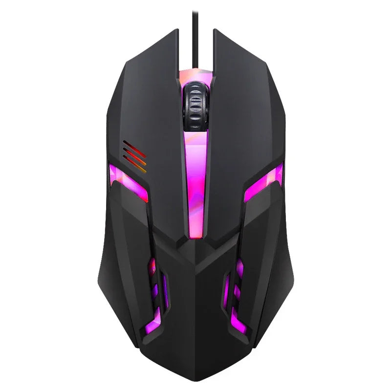 Kebidumei 104-Key Rainbow Backlit Gaming Keyboard & Mouse Set