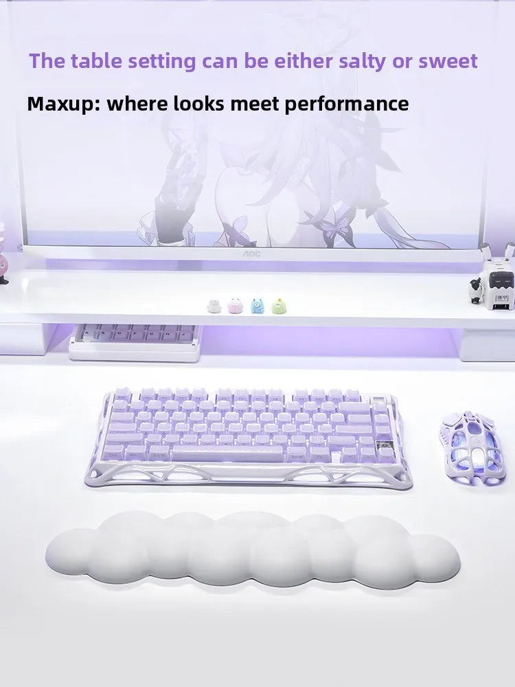 Gravastar Mercury K1 Purple Wireless Gaming Mechanical Keyboard Or M1 Purple Wireless Gamer Mouse Bluetooth Hotswap Keyboard