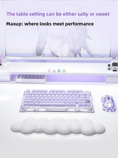 Gravastar Mercury K1 Purple Wireless Gaming Mechanical Keyboard Or M1 Purple Wireless Gamer Mouse Bluetooth Hotswap Keyboard