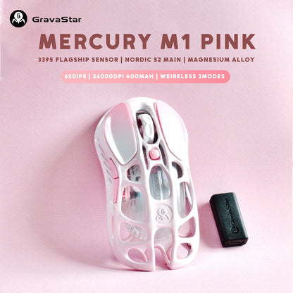 Gravastar Mercury K1 Purple Wireless Gaming Mechanical Keyboard Or M1 Purple Wireless Gamer Mouse Bluetooth Hotswap Keyboard