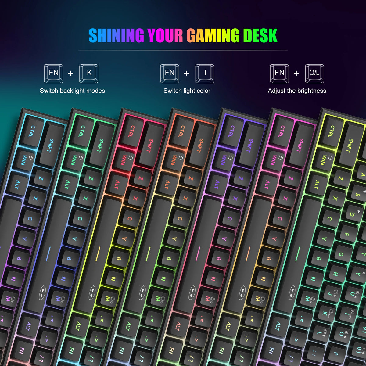 MageGee TS91 60% RGB Gaming Keyboard