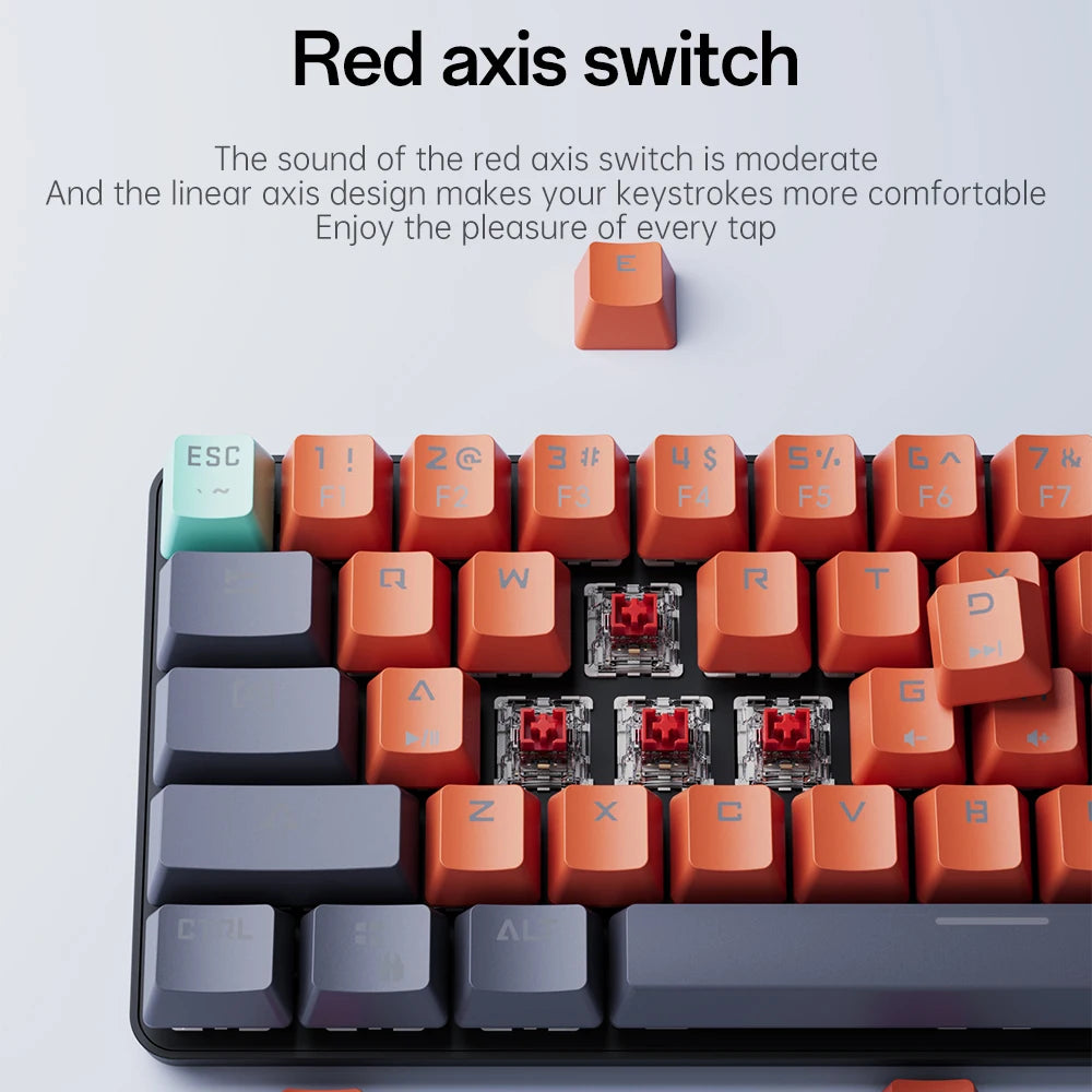 MUCAI MKA610 60% Mechanical Keyboard – Red Switches