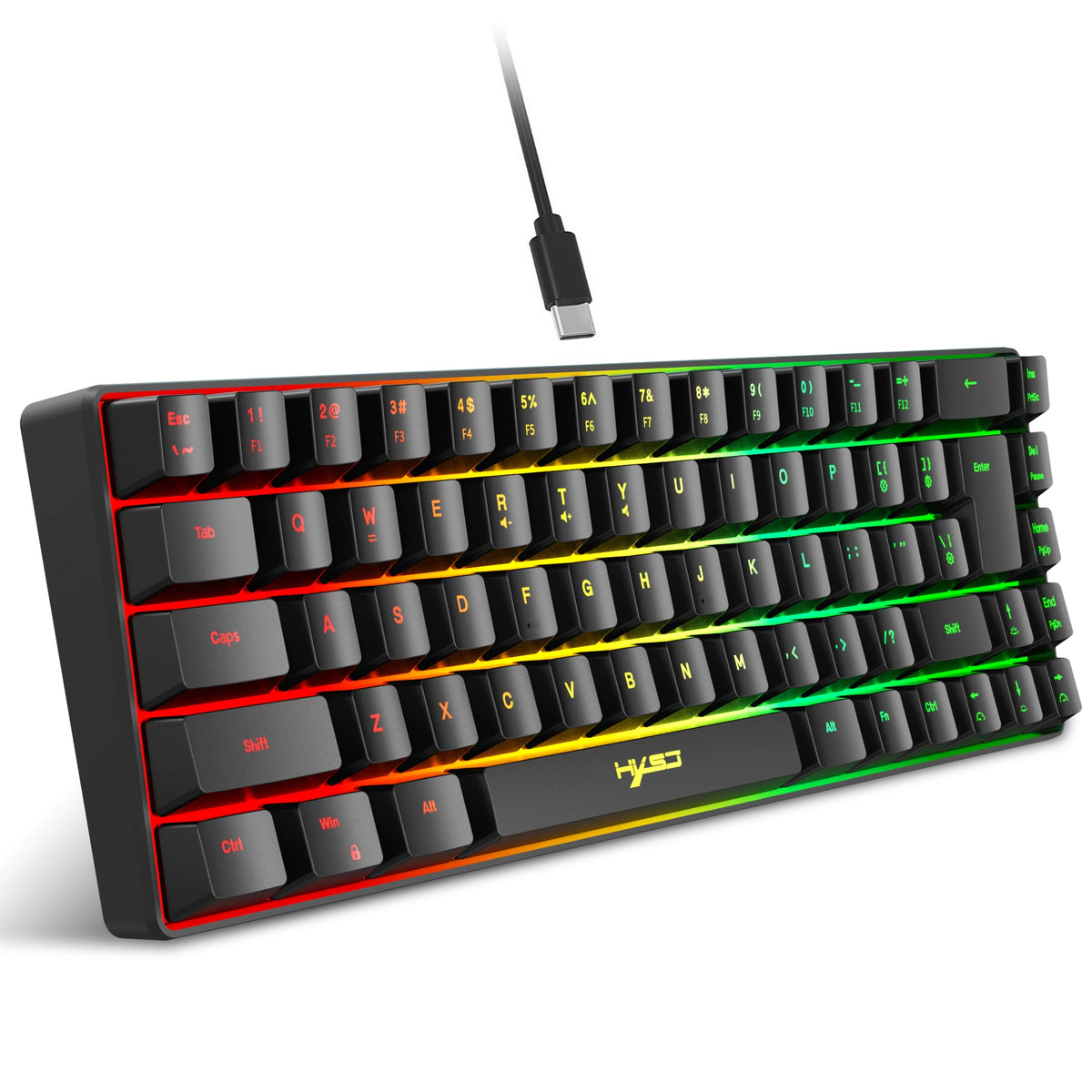 HXSJ V200 Compact RGB Gaming Keyboard (Type-C)