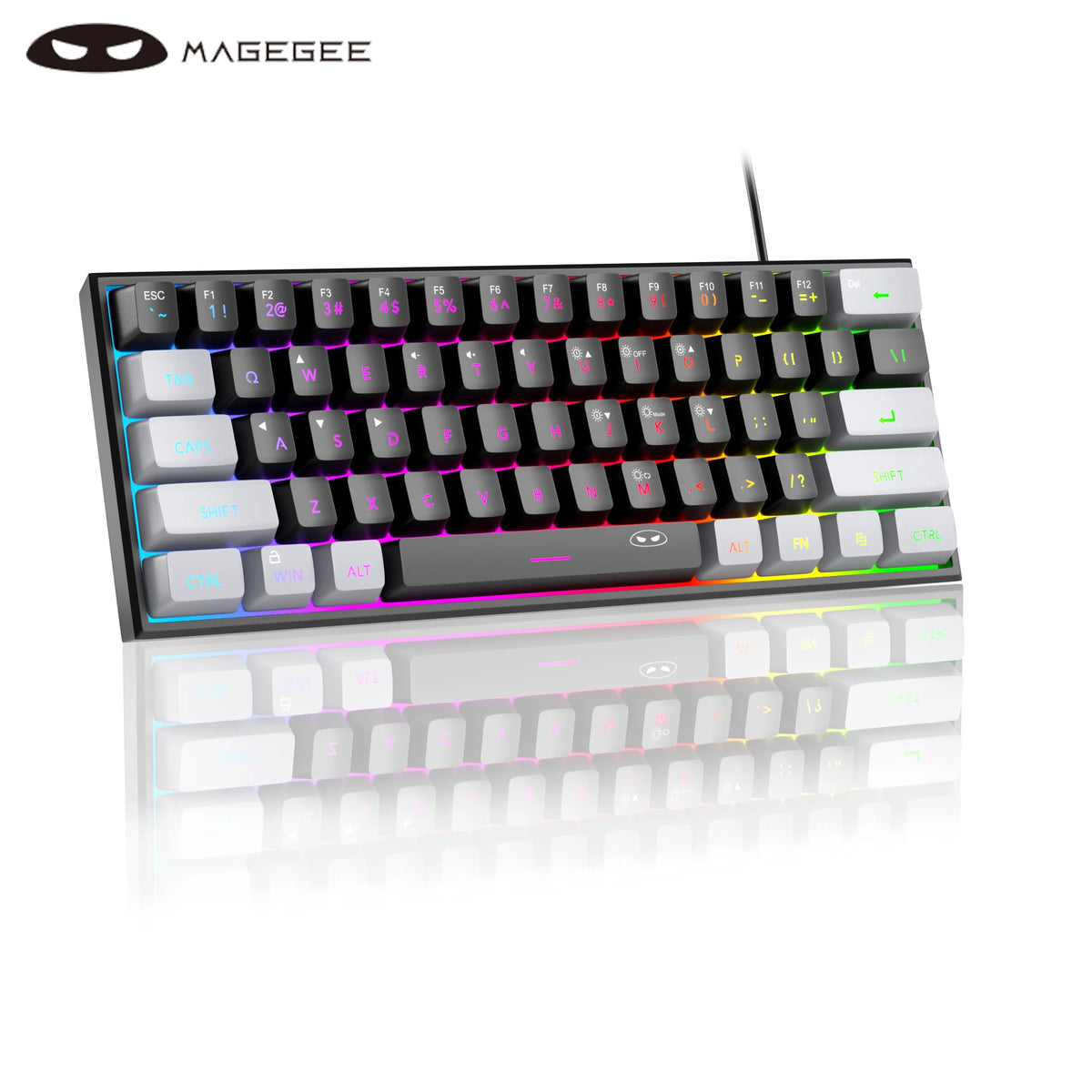 MageGee TS91 60% RGB Gaming Keyboard